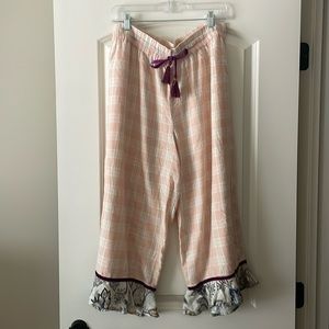 Anthro Floreat pajama pants
